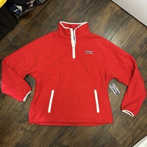 Old Row Quarter Zip Fleece Red Men’s XL Tailgate Football Cozy
